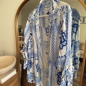 Linen Button-Up Shirt